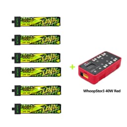 BETAFPV LAVA II 1S 680mAh Battery ForAir75, Meteor75 Pro Whoop Drone FPV For 6 Ports 1S Battery Charger & Adapter