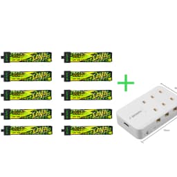 BETAFPV LAVA II 1S 680mAh Battery ForAir75, Meteor75 Pro Whoop Drone FPV For 6 Ports 1S Battery Charger & Adapter