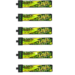 BETAFPV LAVA II 1S 680mAh Battery ForAir75, Meteor75 Pro Whoop Drone FPV For 6 Ports 1S Battery Charger & Adapter