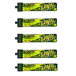 BETAFPV LAVA II 1S 680mAh Battery ForAir75, Meteor75 Pro Whoop Drone FPV For 6 Ports 1S Battery Charger & Adapter
