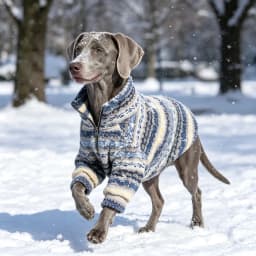 Turtleneck Dog Sweater for Medium Large Dogs, Thick Thermal Fleece Cold Weather Coats with Half Zipper Jumper Winter Pet Clothes
