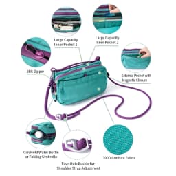 Truelove Waterproof Luxury High Quality Pet Travel Shoulder Bag Durable Adjustable Portable Eco Friendly Dog Sling Bag TLB2181