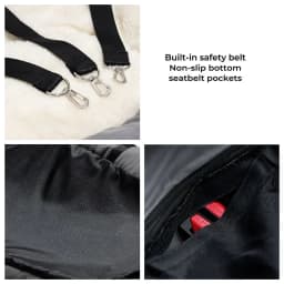 Removable Waterproof Dog Carrier Bag Travel Pet Car Seat Cover Folding Hammock for Cats Dogs Transportin Perro Autostoel
