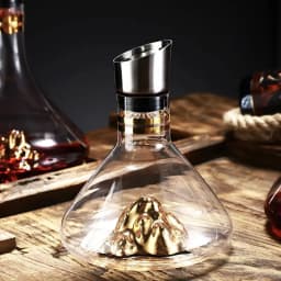 1500ML Iceberg Whisky Wine Decanter Handmade Lead-free Crystal Wine Pourer Carafe Thickened Wine Dispenser Pot Bar Accessories