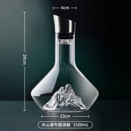 1500ML Iceberg Whisky Wine Decanter Handmade Lead-free Crystal Wine Pourer Carafe Thickened Wine Dispenser Pot Bar Accessories