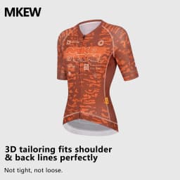 MKEW Men's Breathable Cycling Jersey Pro Team Maillot Summer Spring Road Bike Shirt Lightweight Bicycle Clothing