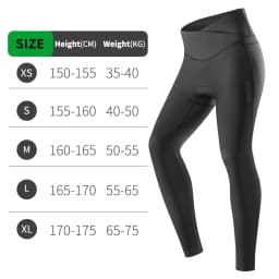 WOSAWE Womens Cycling Pants Mountain Bike Cycling Trousers Anti-sweat 5D Anti Slip Padded Gel Racing Bicycle Pants Tights