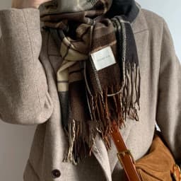 Plaid Long Scarf Winter Warm Cashmere Women Pashmina Foulard Bandana Scarves Female Luxury Hijab Tassel Shawl Wraps 2023 Pareo