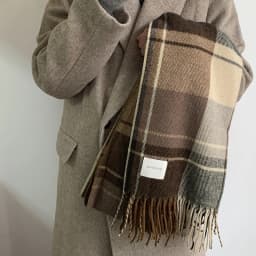 Plaid Long Scarf Winter Warm Cashmere Women Pashmina Foulard Bandana Scarves Female Luxury Hijab Tassel Shawl Wraps 2023 Pareo