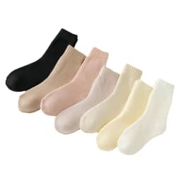 3 Pairs Winter Warm Cashmere Wool Socks Women Markron Thicken Snow Boot Socks Warm Plush Hairy Soft Mid Tube Floor Sleep Socks