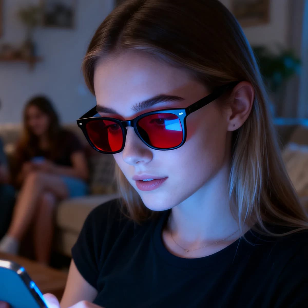 New Anti Blue Light Glasses Anti Radiation Tinted Lenses Better Sleep Filter Eyewear Men Women Orange Yellow Lenses Eyeglasses