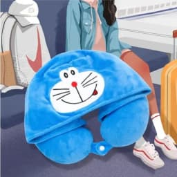 Women/Men U Shape Travel Pillow Cartoon Cute Hoodie Animals Neck Pillow Office Airplane New Neck Cushion For Sleep Outdoor