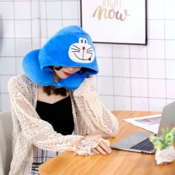 Women/Men U Shape Travel Pillow Cartoon Cute Hoodie Animals Neck Pillow Office Airplane New Neck Cushion For Sleep Outdoor