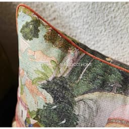Medicci Home Toscana Garden Decorative Cushion Cover Luxurious Charm Of Italian Salon Retro Lumbar Pillow Case For Living Room