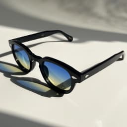 44/46/49size Black Acetate Sunglasses Man Johnny Depp Lemtosh Polarized Glasses Woman Luxury Brand Vintage Fashion Eyeglasses