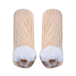 1Pair Thick Warm Sleep Socks Slippers Women Girls Autumn Winter Velvet Home Floor Socks Non Slip Mid Tube Kawaii Cute Socks New