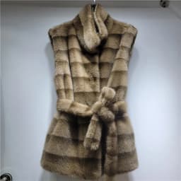 DEAT 2026 Autumn Winter New Warm Faux Mink Fashion Versatile Vest For Women Thickened Fur Sleeveless Coat Female 11A06784