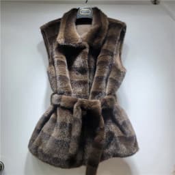 DEAT 2026 Autumn Winter New Warm Faux Mink Fashion Versatile Vest For Women Thickened Fur Sleeveless Coat Female 11A06784