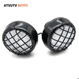 1/2PCS Front LED Head Light Lamp Headlight For 50cc-250cc 4 Wheeler Quad Dirt Bike Go Kart ATV Dune Buggy Yamaha Banshee 87-2006
