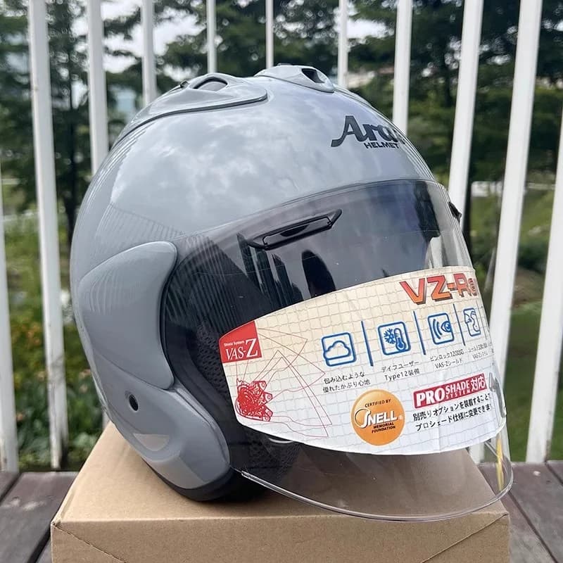 VZ-RAM High Quality ABS Classic 3/4 Open Face Helmet,For Harley Motorcycle And Cruise Motorcycle Protection Helmets,Modern Grey