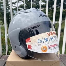 VZ-RAM High Quality ABS Classic 3/4 Open Face Helmet,For Harley Motorcycle And Cruise Motorcycle Protection Helmets,Modern Grey