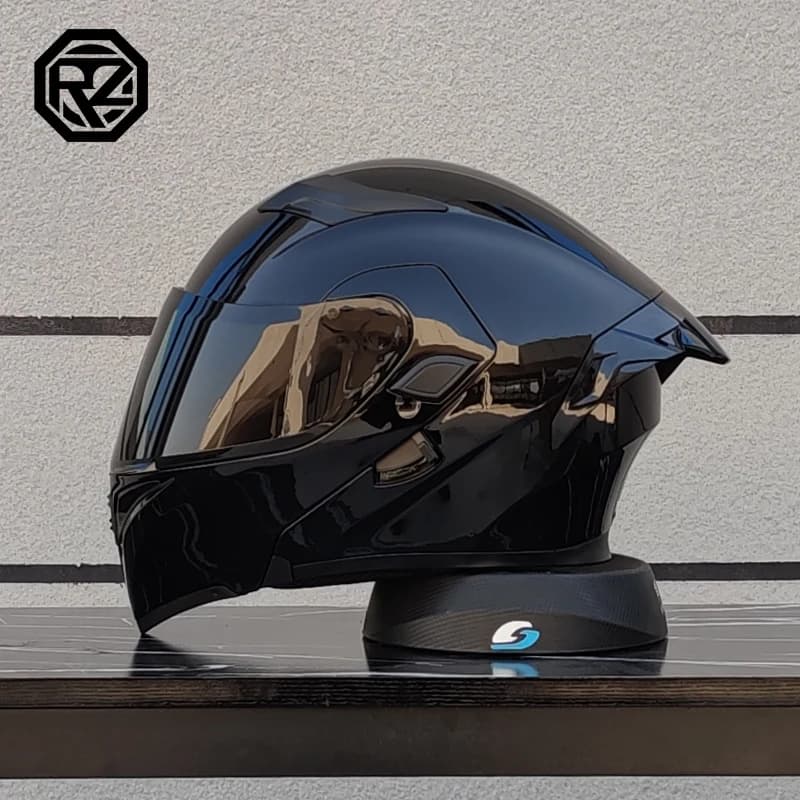 ORZ Motorcycle Helmet High Quality Dual Lens Modular Flipped Helmet Full Face Neutral Motorcycle Travel Helmet Off Road Helmet