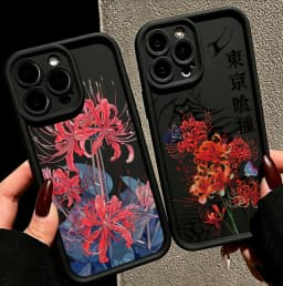Anime Red Spider Lily T-Tokyo GhoulS Phone Case for iPhone 18 17e 17 16e 16 15 14 13 12 11 Air Pro Max Mini Plus Soft Back Cover