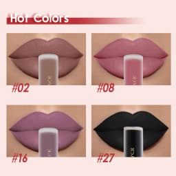 Nude Liquid Lipstick Ultra Matte Velvet Long Lasting Women Beauty Red Nonstick Cup Waterproof Purple Lip Gloss Lips Cosmetics