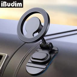 Metal Magnetic Car Phone Holder for MagSafe 360° Rotation Foldable Magnet Car Dashboard Cellphone Mount Stand GPS Support