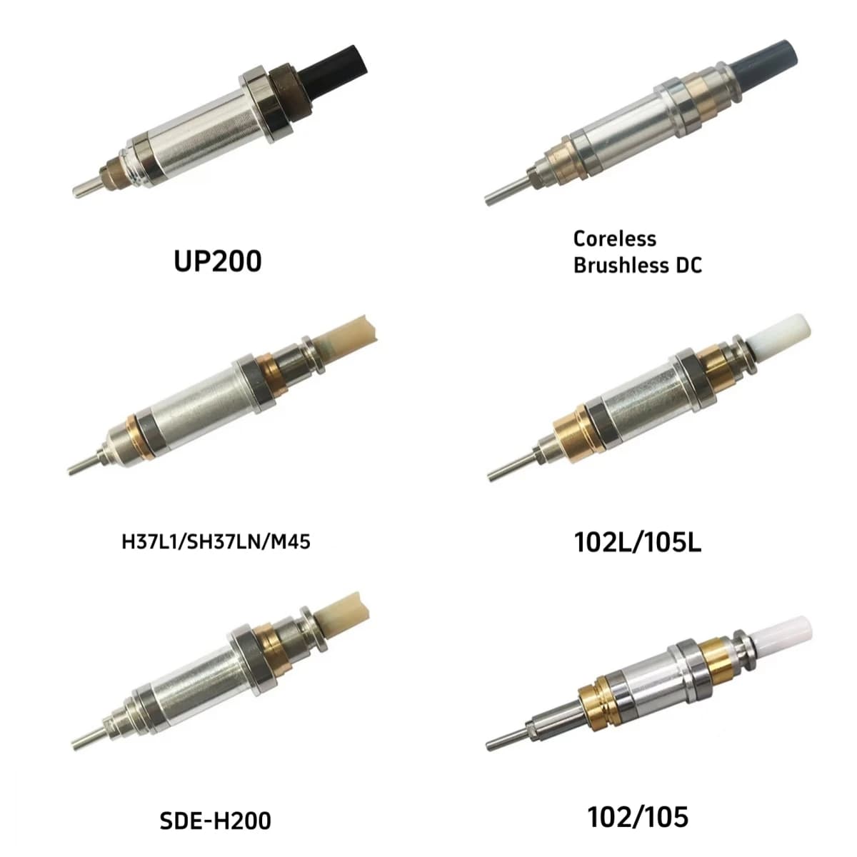 Micromotor Spindle 1 Kit For UP200 Strong 210 105L Marathon H37L1 Handpiece Electric manicure machine Nail Drill Milling Cutters