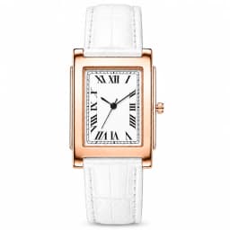New Men’s Square Quartz Wristwatch Vintage Roman Numeral Dial Leather Band Analog Watch Business Dress Male Watch Orologio Uomo