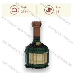 2026 Building Blocks Toys,Whiskey Bottle,Assemble Construction Toys,Puzzle Toys,Home Decor,Holiday Gifts 14+y,10 Styles in Stock