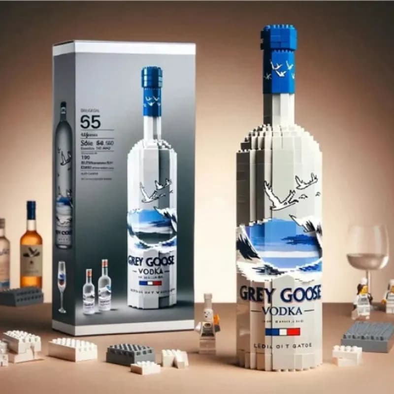 2026 Building Blocks Toys,Whiskey Bottle,Assemble Construction Toys,Puzzle Toys,Home Decor,Holiday Gifts 14+y,10 Styles in Stock