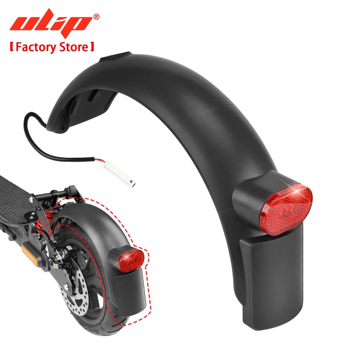 ULIP Rear Suspension Fender for Xiaomi Ninebot Series Rear Shock Absorber Fender Rear Suspension Mudguard Accessories Replace
