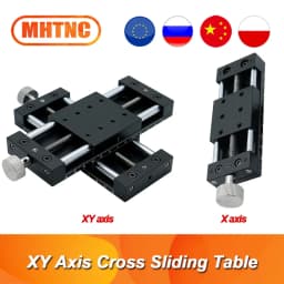 40mm 60mm XY Axis Manual Motion Stage Cross Sliding Table Triangular Screw Stainless Steel Slide Screw Simple Component for CNC