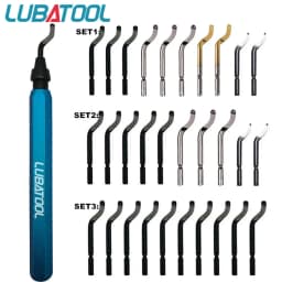 Burr Cutter Trimming Knife Scraper Deburring Tool HSS Steel Blade Remover Deburr Tube Reamer Kit Metal Resin Plastic Wood 3D DIY