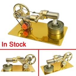 Mini External Combustion Stirling Engine Experimental Model Motor Generator Engine Physics Collection Toy Gift