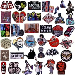 Halloween Horror Movie Anime Enamel Cartoon Pin Lapel Pins for Backpack Brooch for Clothes Accessories Jewelry Gift