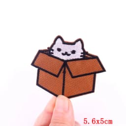 Cartoon Embroidered Patches Iron On Patches For Clothing Thermoadhesive Patches On Clothes DIY Cute Cat Patch Jacket Applique
