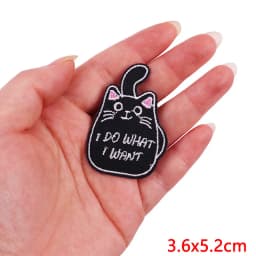 Cartoon Embroidered Patches Iron On Patches For Clothing Thermoadhesive Patches On Clothes DIY Cute Cat Patch Jacket Applique
