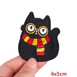 Animal Frog Duck Cat Embroidered Patches For Clothing Thermoadhesive Patches DIY Iron On Patches On Clothes Sticker Jacket Badge