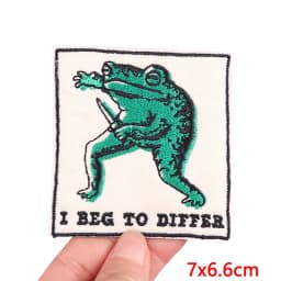Animal Frog Duck Cat Embroidered Patches For Clothing Thermoadhesive Patches DIY Iron On Patches On Clothes Sticker Jacket Badge