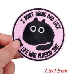 Animal Frog Duck Cat Embroidered Patches For Clothing Thermoadhesive Patches DIY Iron On Patches On Clothes Sticker Jacket Badge
