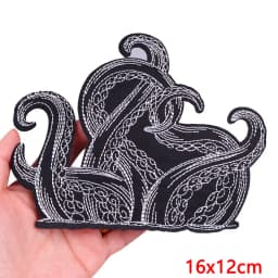 Animal Frog Duck Cat Embroidered Patches For Clothing Thermoadhesive Patches DIY Iron On Patches On Clothes Sticker Jacket Badge
