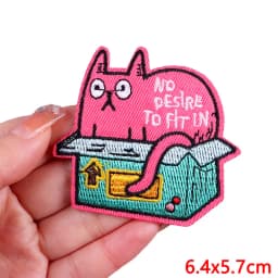 Animal Frog Duck Cat Embroidered Patches For Clothing Thermoadhesive Patches DIY Iron On Patches On Clothes Sticker Jacket Badge