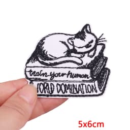 Animal Frog Duck Cat Embroidered Patches For Clothing Thermoadhesive Patches DIY Iron On Patches On Clothes Sticker Jacket Badge