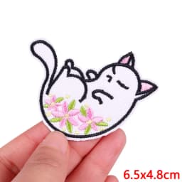Animal Frog Duck Cat Embroidered Patches For Clothing Thermoadhesive Patches DIY Iron On Patches On Clothes Sticker Jacket Badge