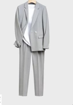 Trendy Korean Style Men Blazer Suit Set Loose Casual Spring Autumn New Cool Stylish Outfit