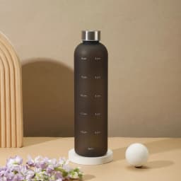 1 Liters Water Bottle Motivational Drinking Bottle Sports Water Bottles With Time Marker Stickers Portable Reusable Plastic Cups
