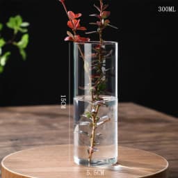 New Transparent Glass Hydroponic Vase Modern Cylinder Flower Centerpiece Clear Vases Use for Floral Wedding Home Decoration